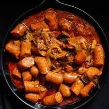 Curried Sausages