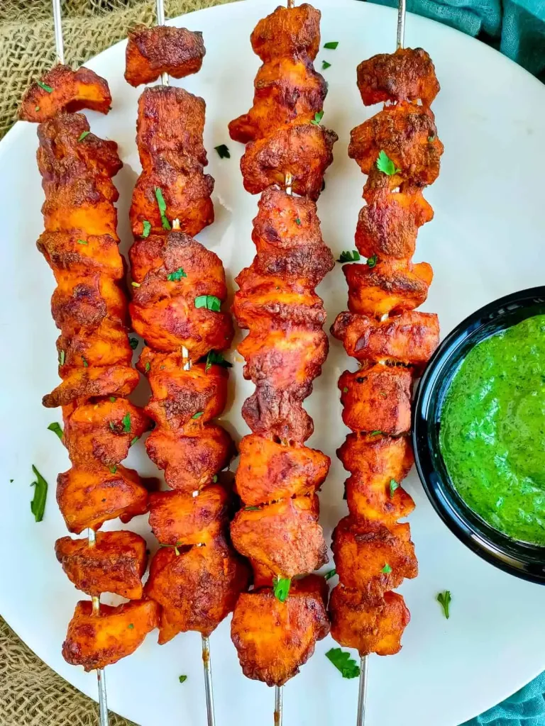 Chicken tikka marinated